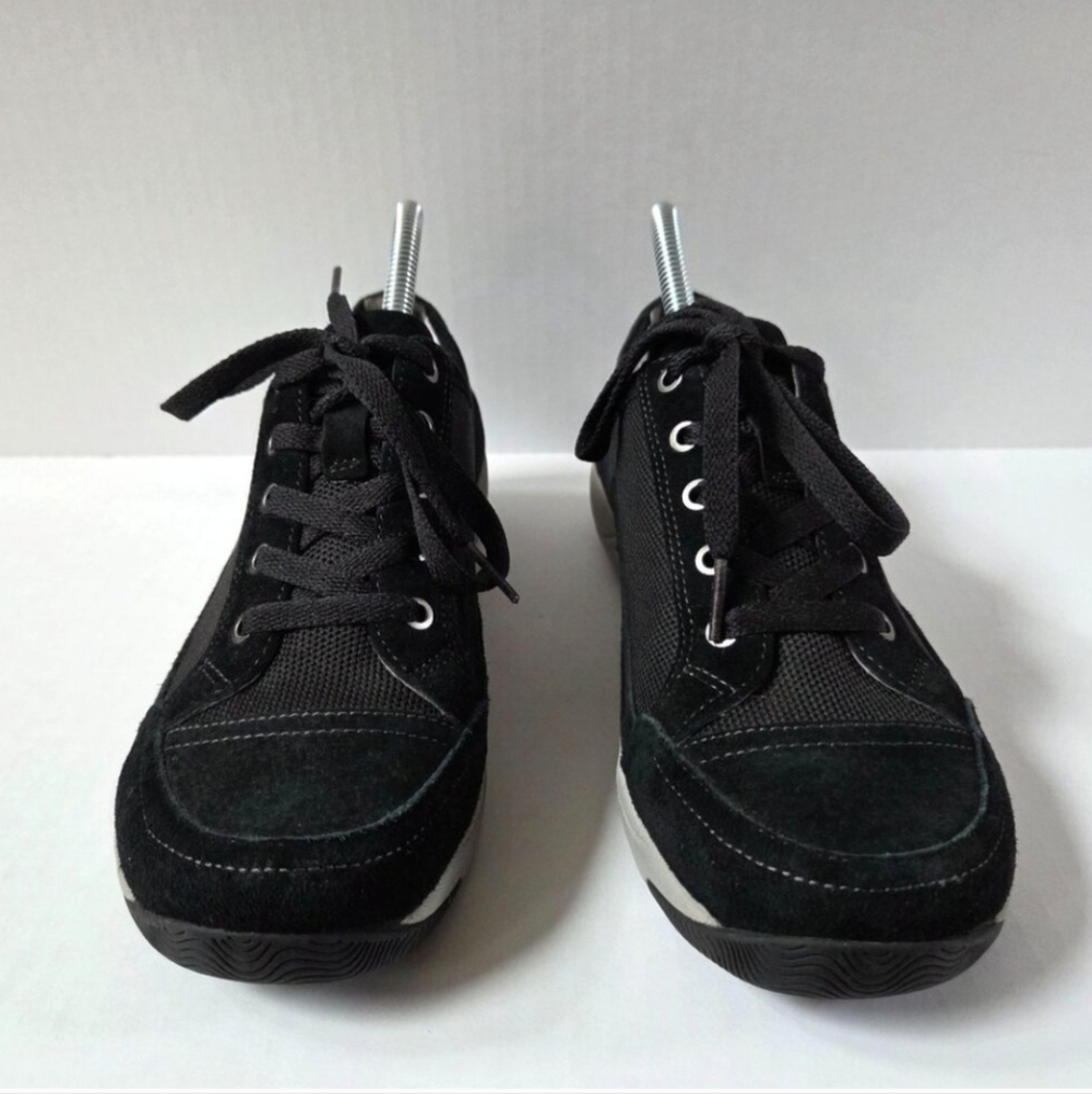 Dansko Shoes Womens 39 / 9 Black Suede Harmony Comfort Sneakers Oxfords
